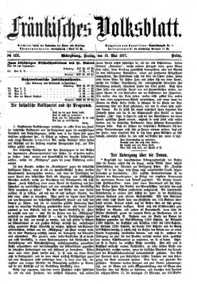 Fränkisches Volksblatt. Ausg. 000 (Fränkisches Volksblatt) Freitag 18. Mai 1877