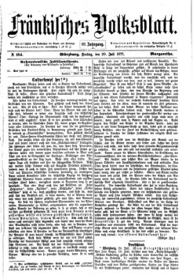 Fränkisches Volksblatt. Ausg. 000 (Fränkisches Volksblatt) Freitag 20. Juli 1877