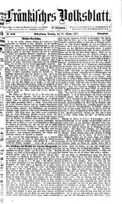 Fränkisches Volksblatt. Ausg. 000 (Fränkisches Volksblatt) Dienstag 30. Oktober 1877