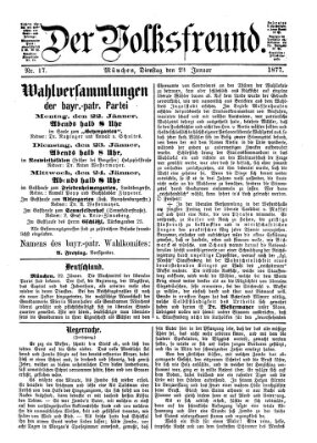 Der Volksfreund Dienstag 23. Januar 1877