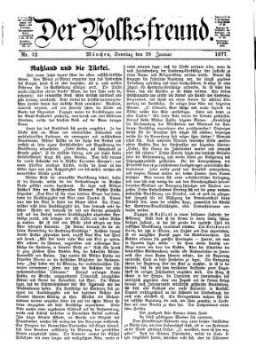 Der Volksfreund Sonntag 28. Januar 1877