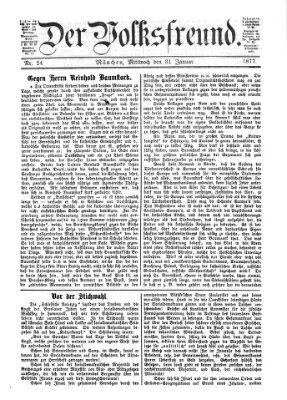 Der Volksfreund Mittwoch 31. Januar 1877