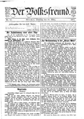 Der Volksfreund Samstag 10. März 1877