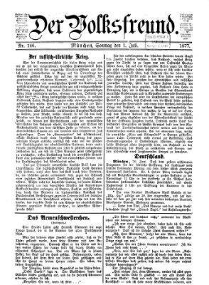 Der Volksfreund Sonntag 1. Juli 1877