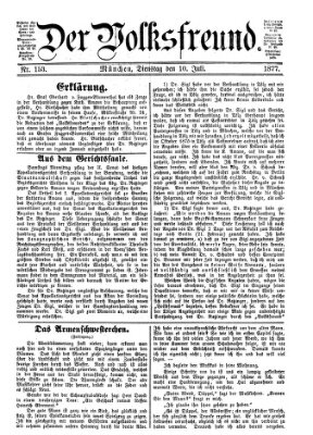 Der Volksfreund Dienstag 10. Juli 1877