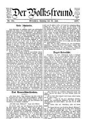 Der Volksfreund Sonntag 22. Juli 1877