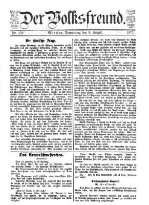 Der Volksfreund Donnerstag 9. August 1877