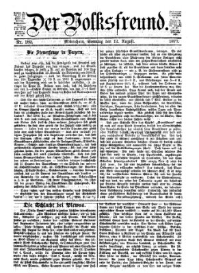 Der Volksfreund Sonntag 12. August 1877