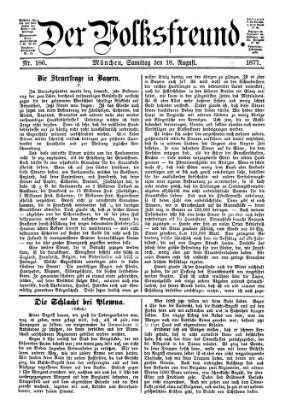 Der Volksfreund Samstag 18. August 1877