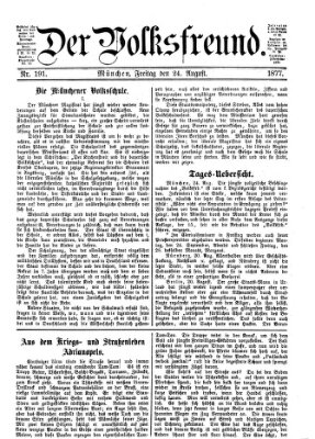 Der Volksfreund Freitag 24. August 1877