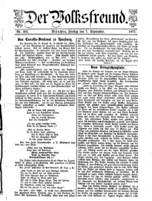 Der Volksfreund Freitag 7. September 1877