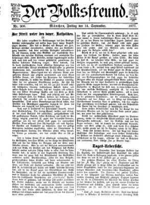 Der Volksfreund Freitag 14. September 1877
