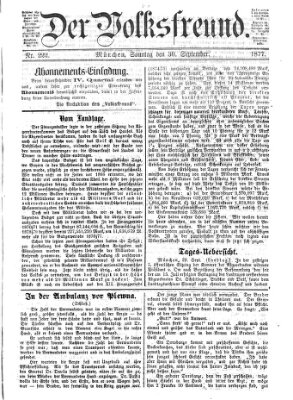 Der Volksfreund Sonntag 30. September 1877