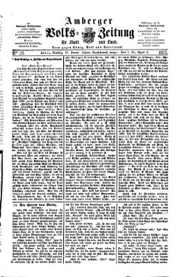 Amberger Volks-Zeitung für Stadt und Land Samstag 27. Januar 1877