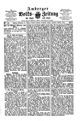 Amberger Volks-Zeitung für Stadt und Land Mittwoch 31. Januar 1877