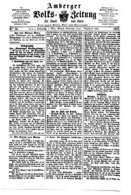 Amberger Volks-Zeitung für Stadt und Land Donnerstag 1. März 1877