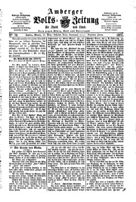 Amberger Volks-Zeitung für Stadt und Land Montag 26. März 1877