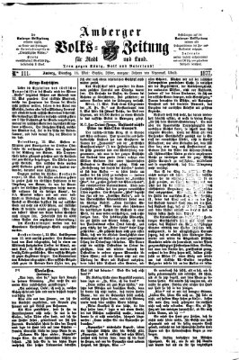 Amberger Volks-Zeitung für Stadt und Land Dienstag 15. Mai 1877