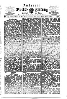 Amberger Volks-Zeitung für Stadt und Land Mittwoch 16. Mai 1877