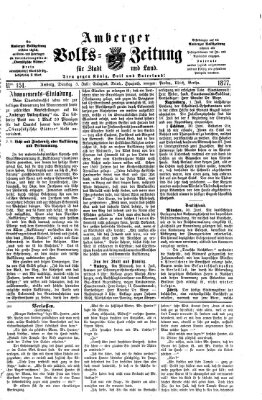 Amberger Volks-Zeitung für Stadt und Land Dienstag 3. Juli 1877