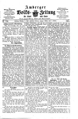 Amberger Volks-Zeitung für Stadt und Land Montag 9. Juli 1877