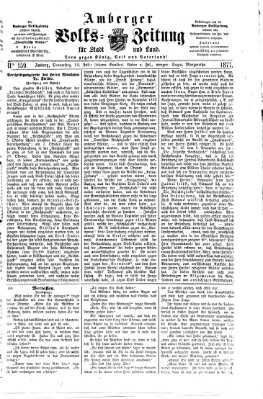 Amberger Volks-Zeitung für Stadt und Land Donnerstag 12. Juli 1877