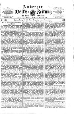 Amberger Volks-Zeitung für Stadt und Land Freitag 13. Juli 1877