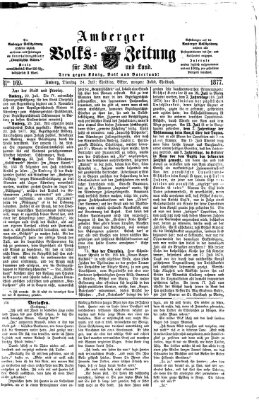 Amberger Volks-Zeitung für Stadt und Land Dienstag 24. Juli 1877