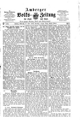 Amberger Volks-Zeitung für Stadt und Land Mittwoch 25. Juli 1877