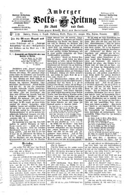 Amberger Volks-Zeitung für Stadt und Land Montag 6. August 1877