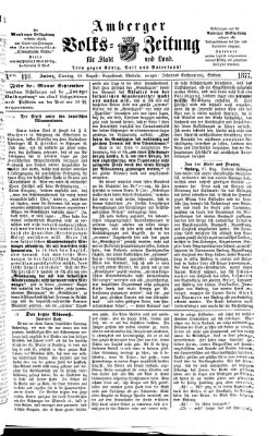 Amberger Volks-Zeitung für Stadt und Land Dienstag 28. August 1877