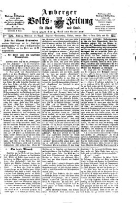 Amberger Volks-Zeitung für Stadt und Land Mittwoch 29. August 1877