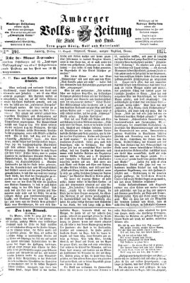 Amberger Volks-Zeitung für Stadt und Land Freitag 31. August 1877