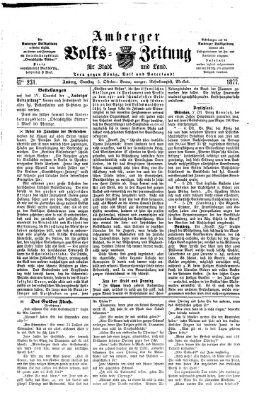 Amberger Volks-Zeitung für Stadt und Land Samstag 6. Oktober 1877