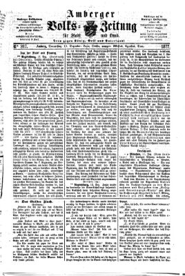 Amberger Volks-Zeitung für Stadt und Land Donnerstag 13. Dezember 1877