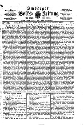 Amberger Volks-Zeitung für Stadt und Land Freitag 14. Dezember 1877