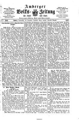 Amberger Volks-Zeitung für Stadt und Land Donnerstag 20. Dezember 1877