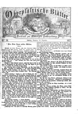 Oberpfälzische Blätter für Sonn- und Feiertags-Unterhaltung (Amberger Volks-Zeitung für Stadt und Land) Sonntag 30. Dezember 1877