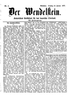 Wendelstein Samstag 13. Januar 1877