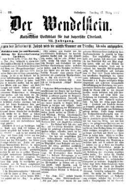 Wendelstein Samstag 17. März 1877