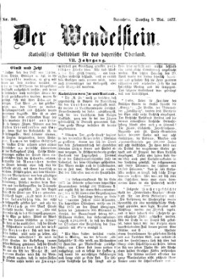 Wendelstein Samstag 5. Mai 1877