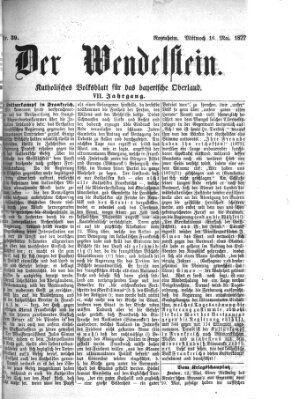 Wendelstein Mittwoch 16. Mai 1877