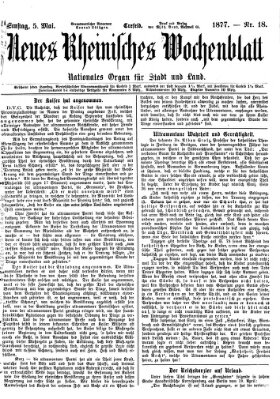 Neues rheinisches Wochenblatt Samstag 5. Mai 1877