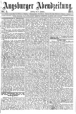 Augsburger Abendzeitung Freitag 5. Januar 1877