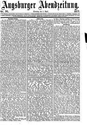 Augsburger Abendzeitung Sonntag 8. April 1877