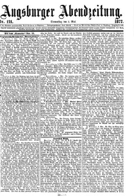 Augsburger Abendzeitung Donnerstag 3. Mai 1877