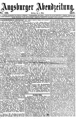 Augsburger Abendzeitung Freitag 4. Mai 1877