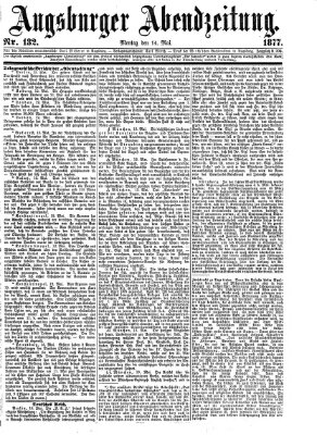 Augsburger Abendzeitung Montag 14. Mai 1877