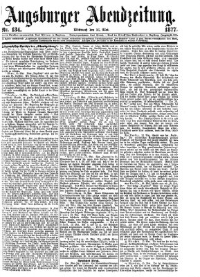 Augsburger Abendzeitung Mittwoch 16. Mai 1877