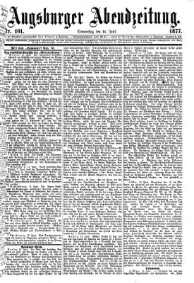 Augsburger Abendzeitung Donnerstag 14. Juni 1877